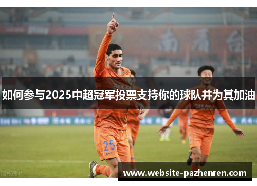 如何参与2025中超冠军投票支持你的球队并为其加油